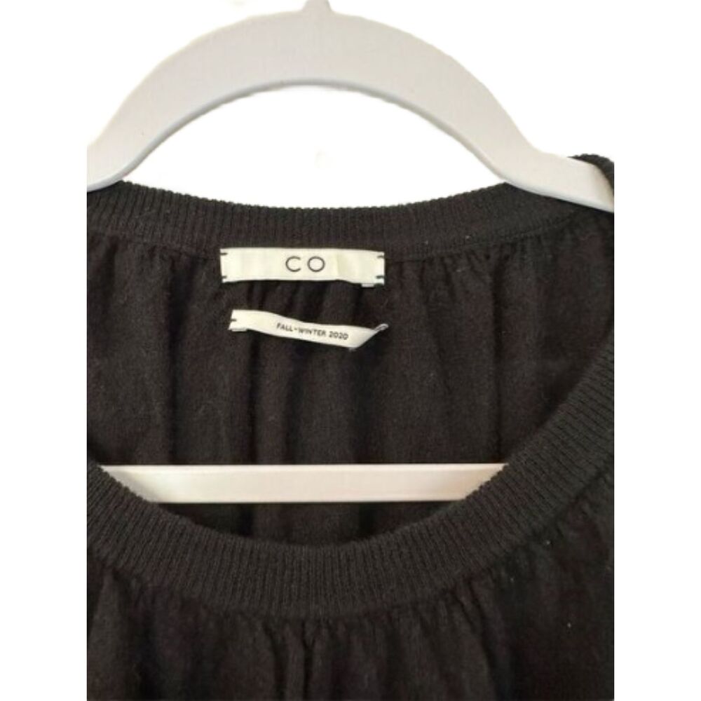 CO Cashmere Balloon Sleeve Sweater Black Medium - Picture 4 of 7